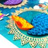 Sparkling Handmade Quilled Diwali Greeting Card D16 image