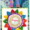 Sparkling Handmade Quilled Diwali Greeting Card D18 image