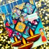 Sparkling Handmade Quilled Diwali Greeting Card D15 image
