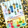 Sparkling Handmade Quilled Diwali Greeting Card D17 image