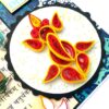 Sparkling Handmade Quilled Diwali Greeting Card D20 image