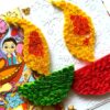 Sparkling Handmade Quilled Diwali Greeting Card D21 image