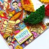 Sparkling Handmade Quilled Diwali Greeting Card D21 image