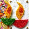 Sparkling Handmade Quilled Diwali Greeting Card D21 image