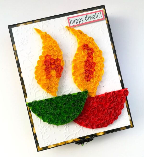 Card With Drawer Diwali Gift Greeting Card D28 image