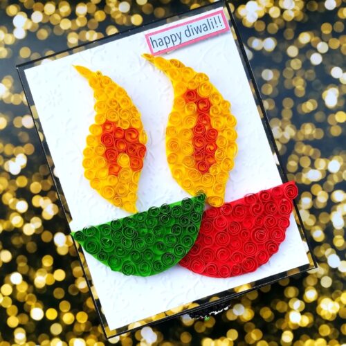 Card With Drawer Diwali Gift Greeting Card D28 image