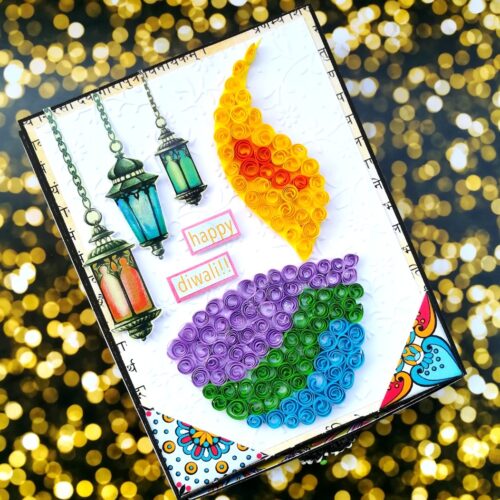 Card With Drawer Diwali Gift Greeting Card D29 image