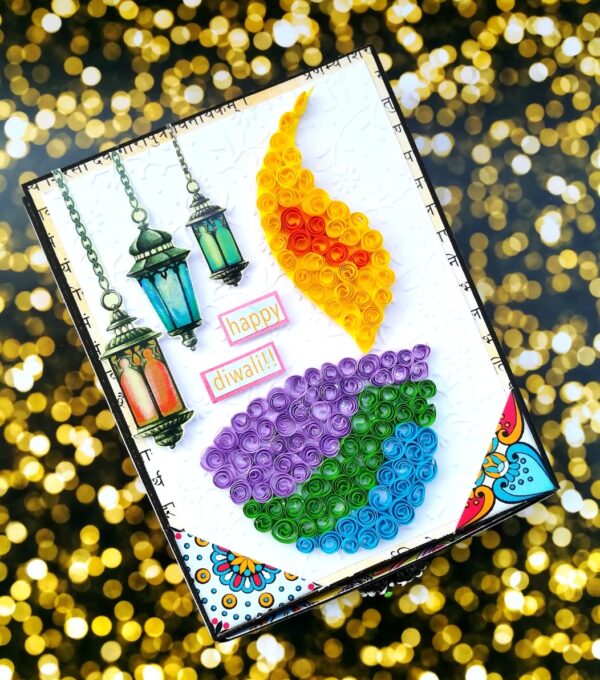 Card With Drawer Diwali Gift Greeting Card D29 image