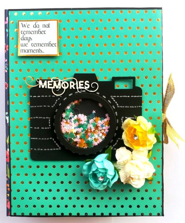 Memories Camera Sparkling Handmade Quilled Scrapbook image Memories Camera Sparkling Handmade Quilled Scrapbook image