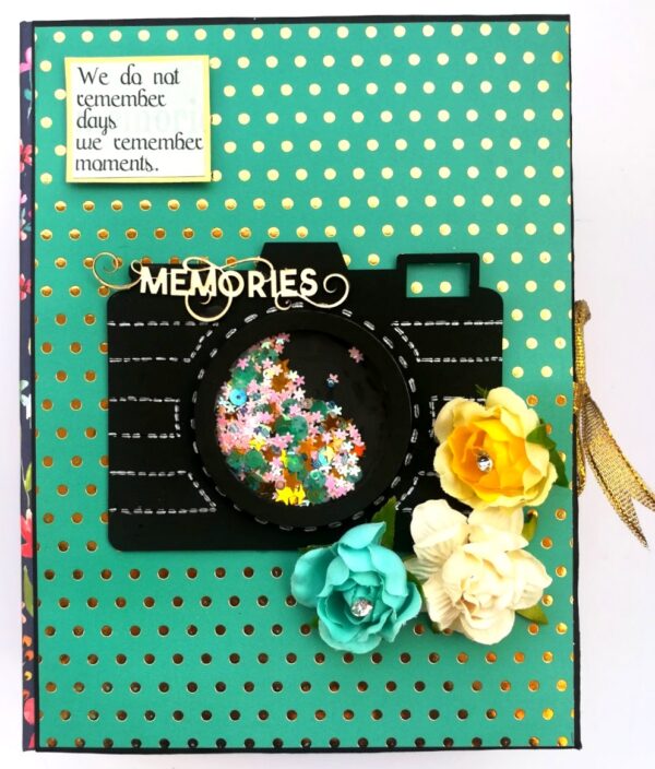 Memories Camera Sparkling Handmade Quilled Scrapbook image Memories Camera Sparkling Handmade Quilled Scrapbook image
