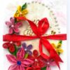 Quilled Birthday 3 Fold Mini Scrapbook Card image