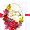 Quilled Birthday 3 Fold Mini Scrapbook Card image