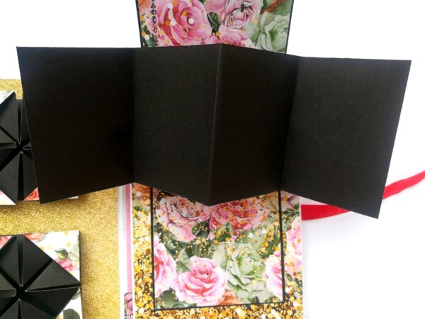Quilled Birthday 3 Fold Mini Scrapbook Card image