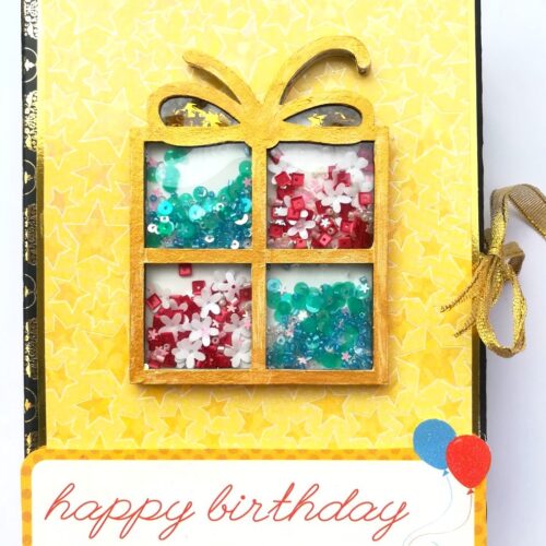 Happy Birthday Multicolor Quilled Scrapbook image