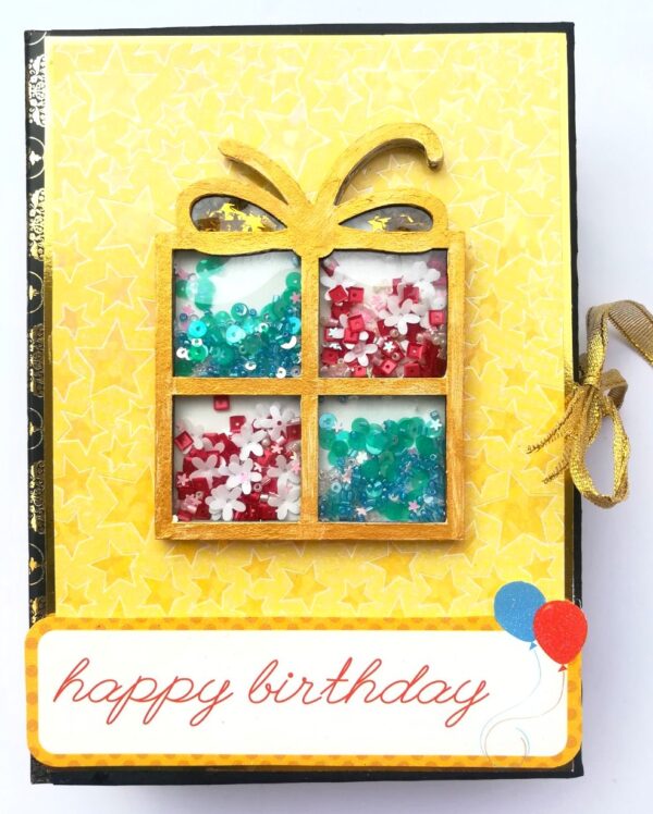 Happy Birthday Multicolor Quilled Scrapbook image