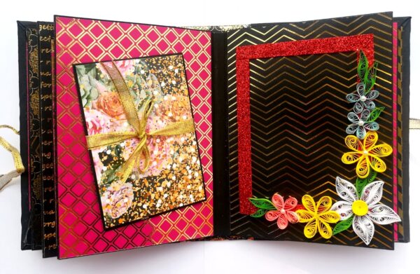Happy Birthday Multicolor Quilled Scrapbook image