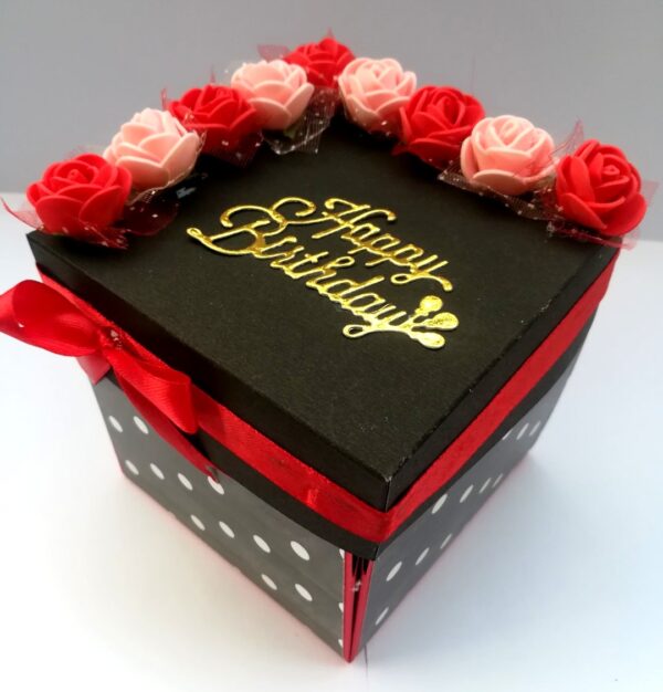 Red & Black Love and Birthday Explosion Box image