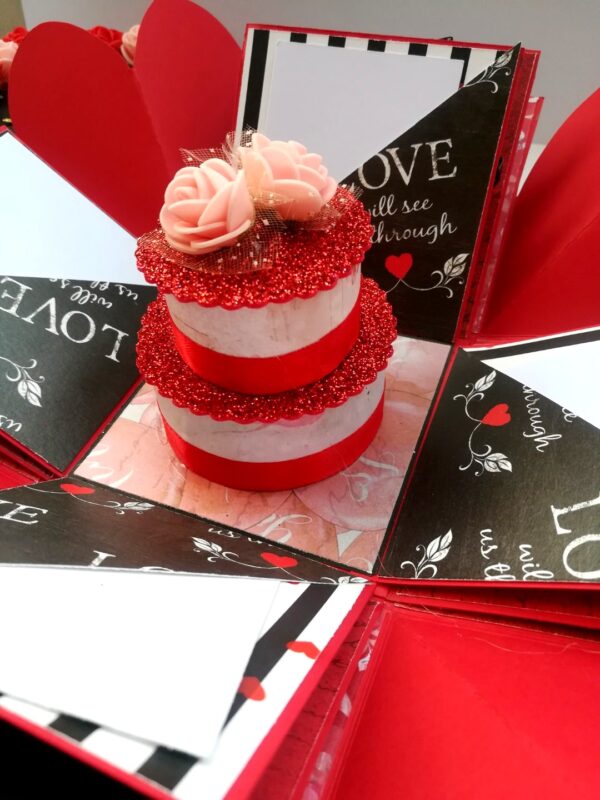 Red & Black Love and Birthday Explosion Box image