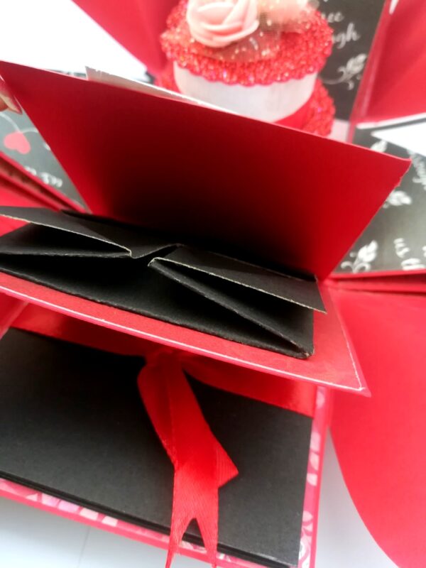 Red & Black Love and Birthday Explosion Box image