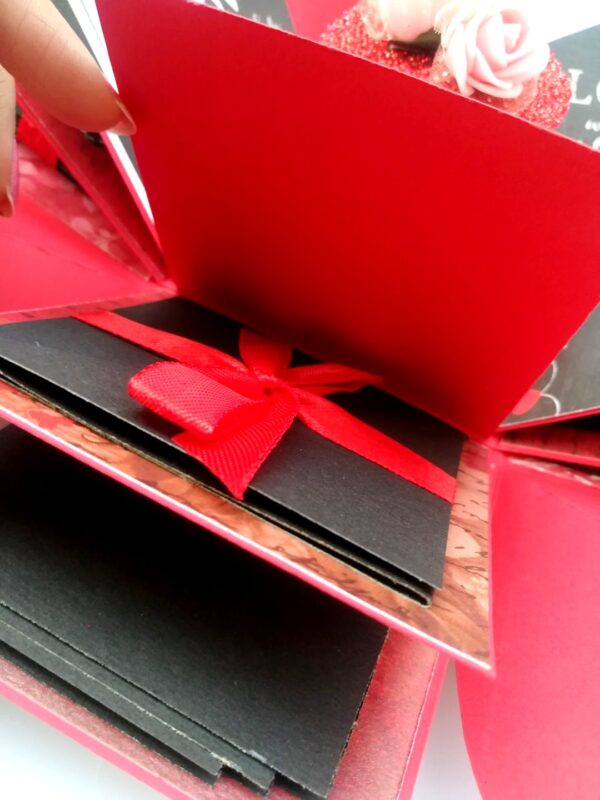 Red & Black Love and Birthday Explosion Box image