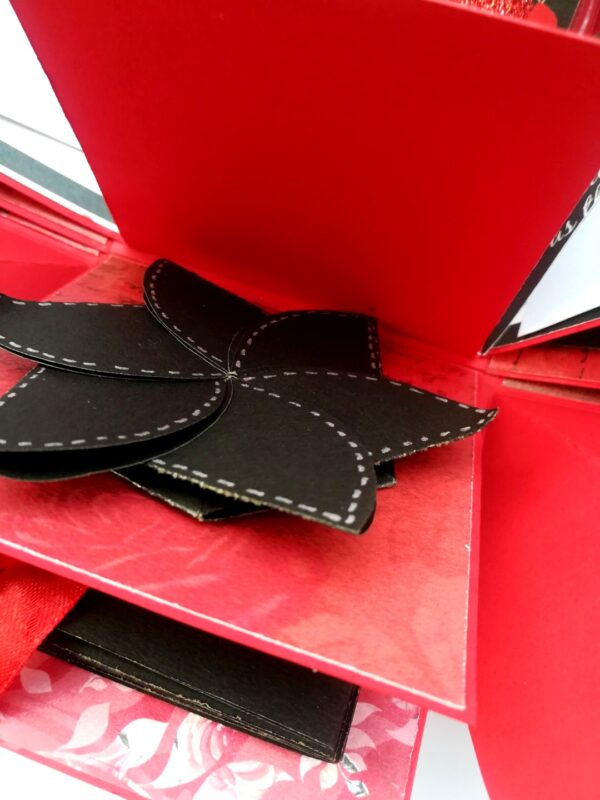 Red & Black Love and Birthday Explosion Box image