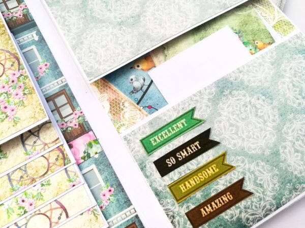 Love and Birthday Male themed 3 fold Mini Scrapbook image Love and Birthday Male themed 3 fold Mini Scrapbook image