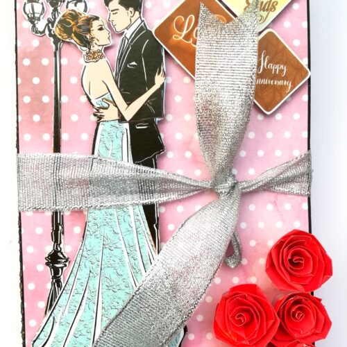 Happy Anniversary 3 fold Mini Scrapbook image