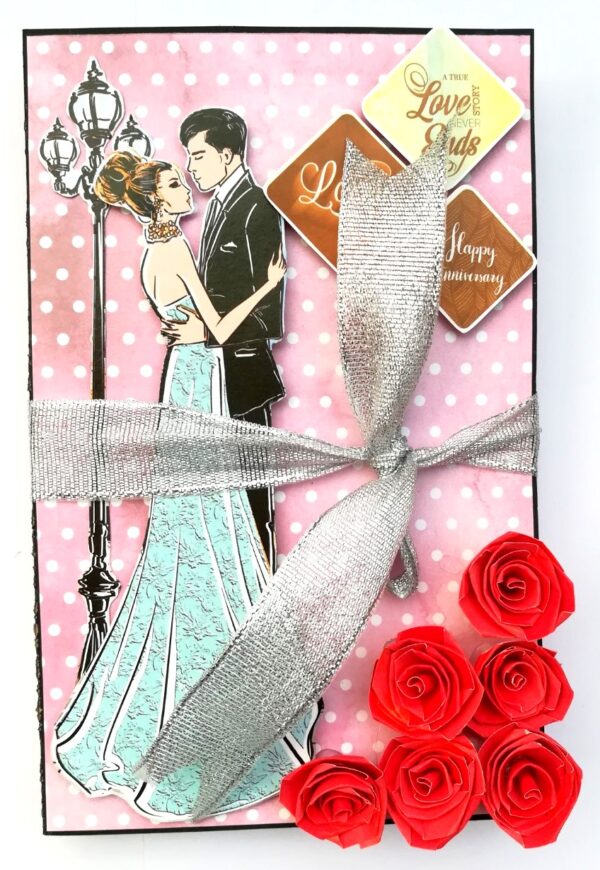 Happy Anniversary 3 fold Mini Scrapbook image Happy Anniversary 3 fold Mini Scrapbook image