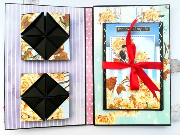 Happy Anniversary 3 fold Mini Scrapbook image Happy Anniversary 3 fold Mini Scrapbook image