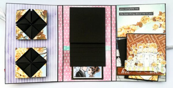 Happy Anniversary 3 fold Mini Scrapbook image Happy Anniversary 3 fold Mini Scrapbook image