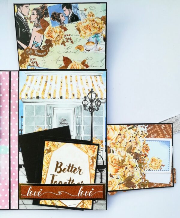 Happy Anniversary 3 fold Mini Scrapbook image Happy Anniversary 3 fold Mini Scrapbook image