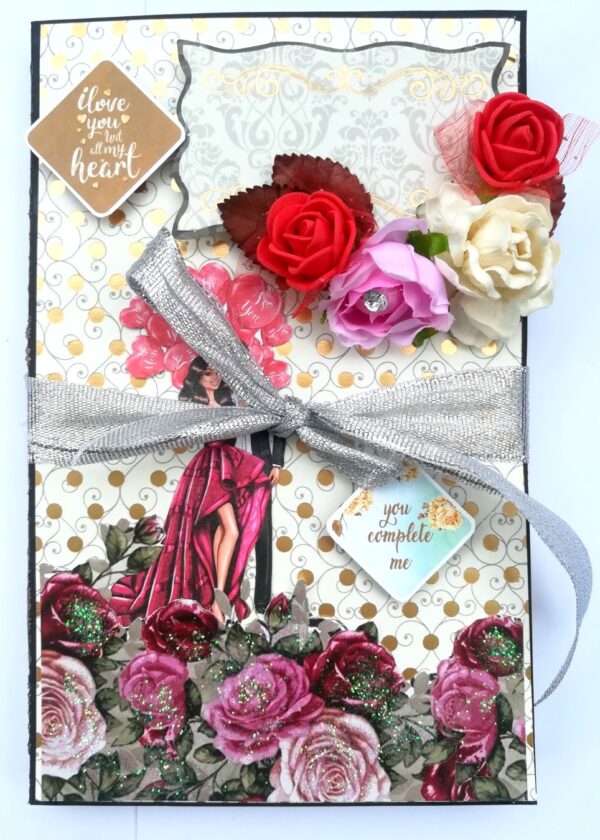 Love Themed 3 fold Mini Scrapbook image
