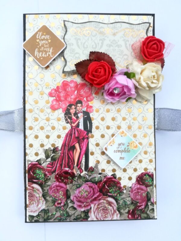 Love Themed 3 fold Mini Scrapbook image