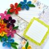 Multicolored Quilled Mini Scrapbook Greeting Card image Multicolored Quilled Mini Scrapbook Greeting Card image