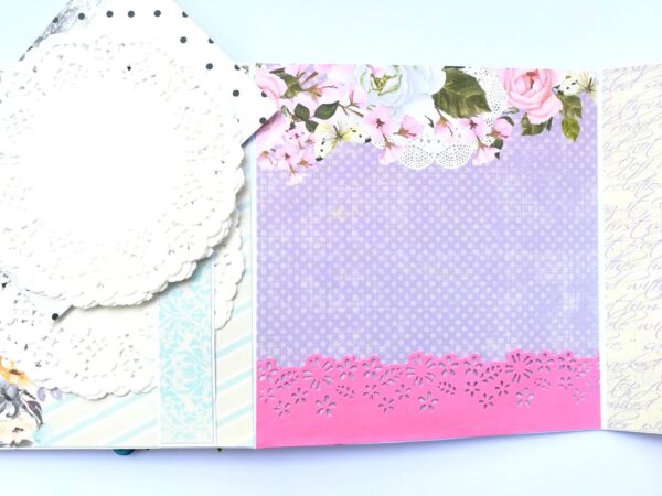 Multicolored Quilled Mini Scrapbook Greeting Card image Multicolored Quilled Mini Scrapbook Greeting Card image