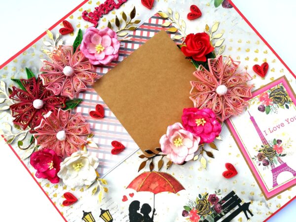 Sparkling Big Large Love Greeting Card Mini Scrapbook image Sparkling Big Large Love Greeting Card Mini Scrapbook image