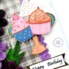 Purple Hues Quilled Flowers Birthday Card image Purple Hues Quilled Flowers Birthday Card image