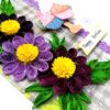 Purple Hues Quilled Flowers Birthday Card image Purple Hues Quilled Flowers Birthday Card image