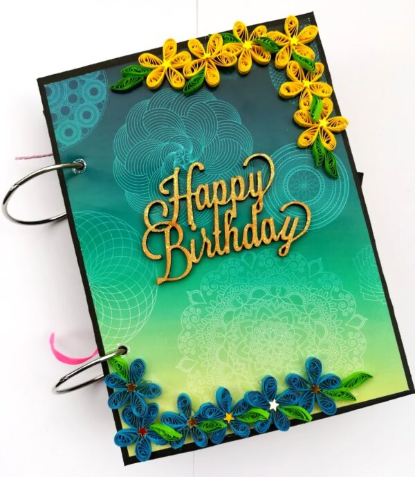 Happy Birthday Handmade Scrapbook Gift - D1 image