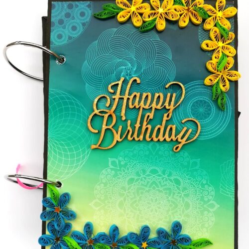 Happy Birthday Handmade Scrapbook Gift - D1 image