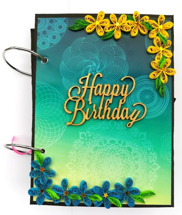 Happy Birthday Handmade Scrapbook Gift - D1 image