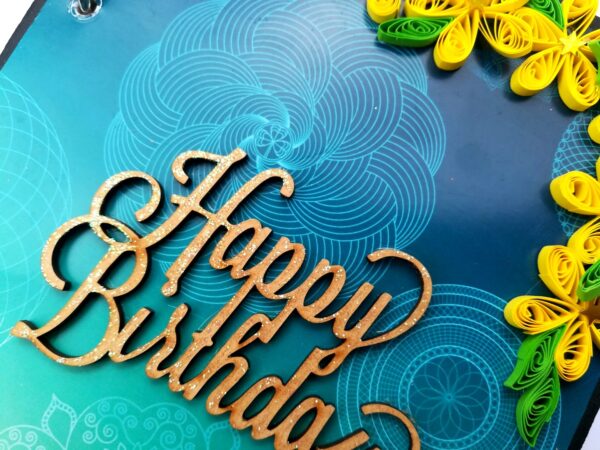 Happy Birthday Handmade Scrapbook Gift - D1 image