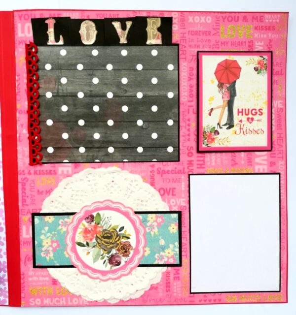 Sparkling Big Large Love Greeting Card Mini Scrapbook image Sparkling Big Large Love Greeting Card Mini Scrapbook image