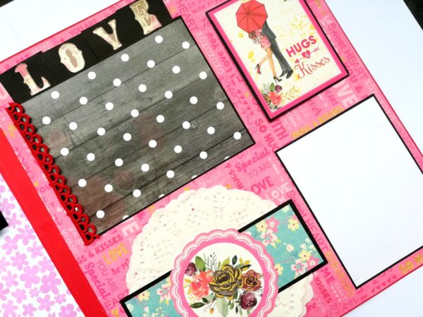 Sparkling Big Large Love Greeting Card Mini Scrapbook image Sparkling Big Large Love Greeting Card Mini Scrapbook image