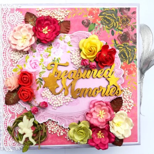 Treasured Memories Sparkling Handmade Scrapbook image