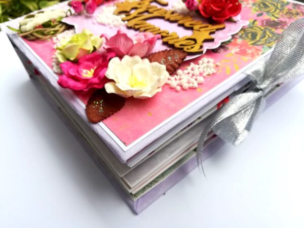 Treasured Memories Sparkling Handmade Scrapbook image Treasured Memories Sparkling Handmade Scrapbook image
