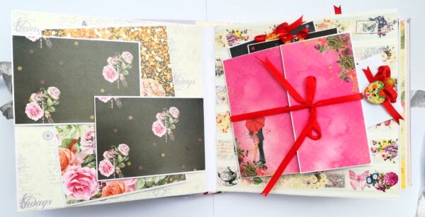 Treasured Memories Sparkling Handmade Scrapbook image Treasured Memories Sparkling Handmade Scrapbook image