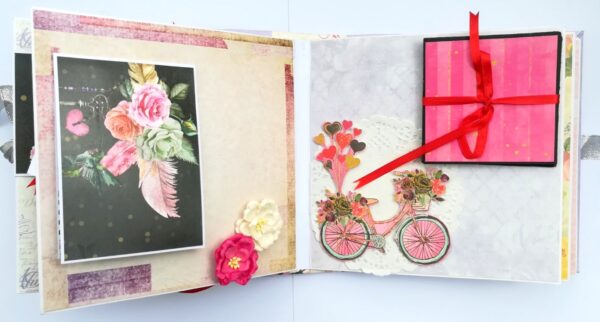 Treasured Memories Sparkling Handmade Scrapbook image Treasured Memories Sparkling Handmade Scrapbook image