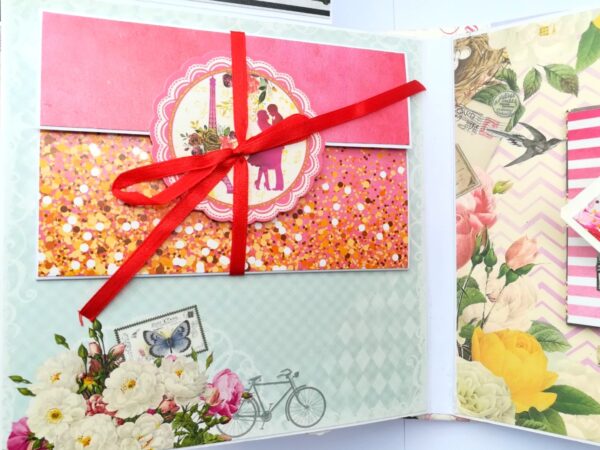 Treasured Memories Sparkling Handmade Scrapbook image Treasured Memories Sparkling Handmade Scrapbook image