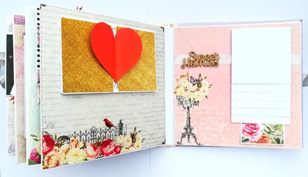 Treasured Memories Sparkling Handmade Scrapbook image Treasured Memories Sparkling Handmade Scrapbook image